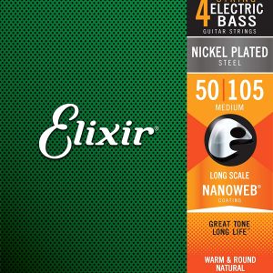 Elixir Electric Bass, Long Scale, Nickel Plated NANOWEB,struny na gitaru,reviel,hudobny obchod,